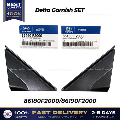 Genuine Delta Garnish SET 86180F2000 86190F2000 for Hyundai Elantra