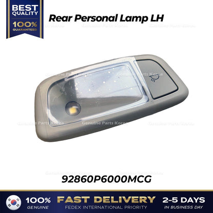 Genuine Rear Personal Lamp LH 92860P6000MCG for Hyundai Kona