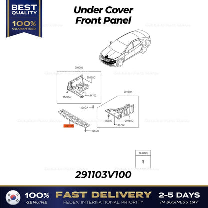 Genuine Under Cover Front Panel 291103V100 for Hyundai Azera