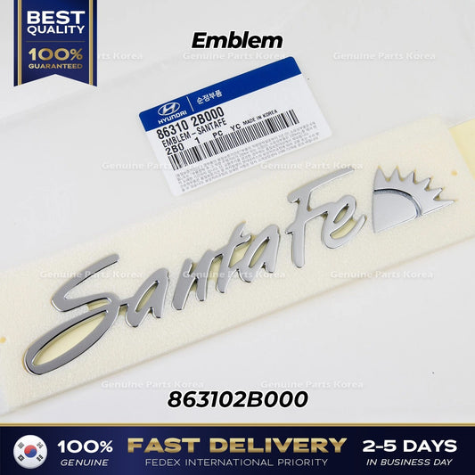 Genuine Emblem 863102B000 for Hyundai Santa Fe