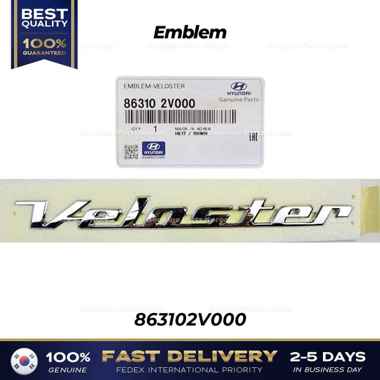 Genuine Emblem 863102V000 for Hyundai Veloster