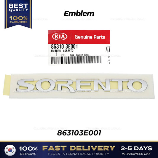 Genuine Emblem 863103E001 for Kia Sorento