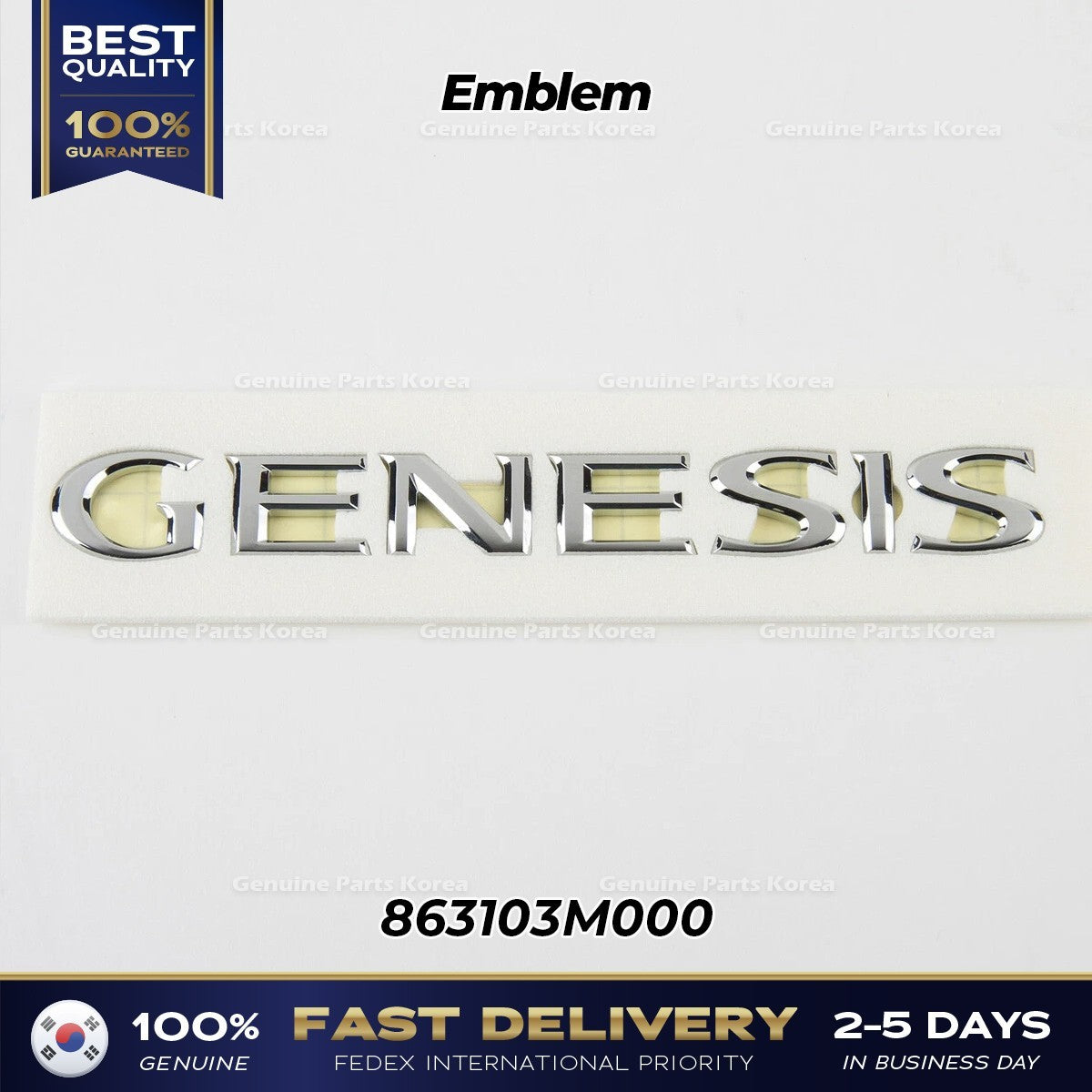 Genuine Emblem 863103M000 for Hyundai Genesis