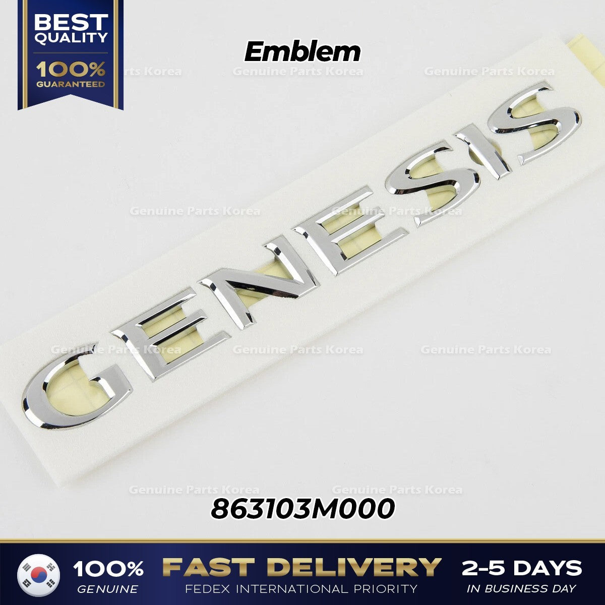 Genuine Emblem 863103M000 for Hyundai Genesis