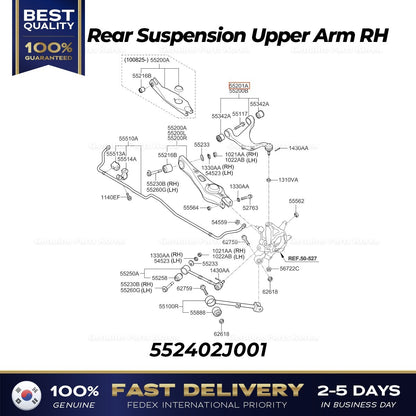 Genuine Rear Suspension Upper Arm RH 552402J001 for Kia Borrego