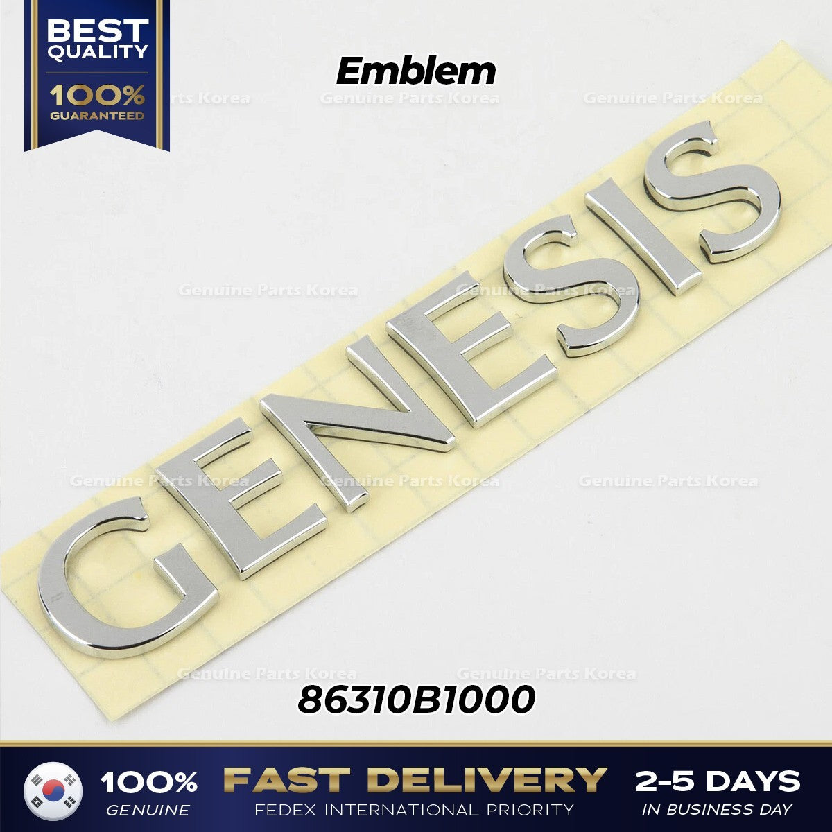 Genuine Emblem 86310B1000 for Hyundai Genesis