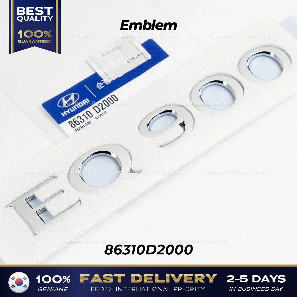 Genuine Emblem 86310D2000 for Hyundai EQ900
