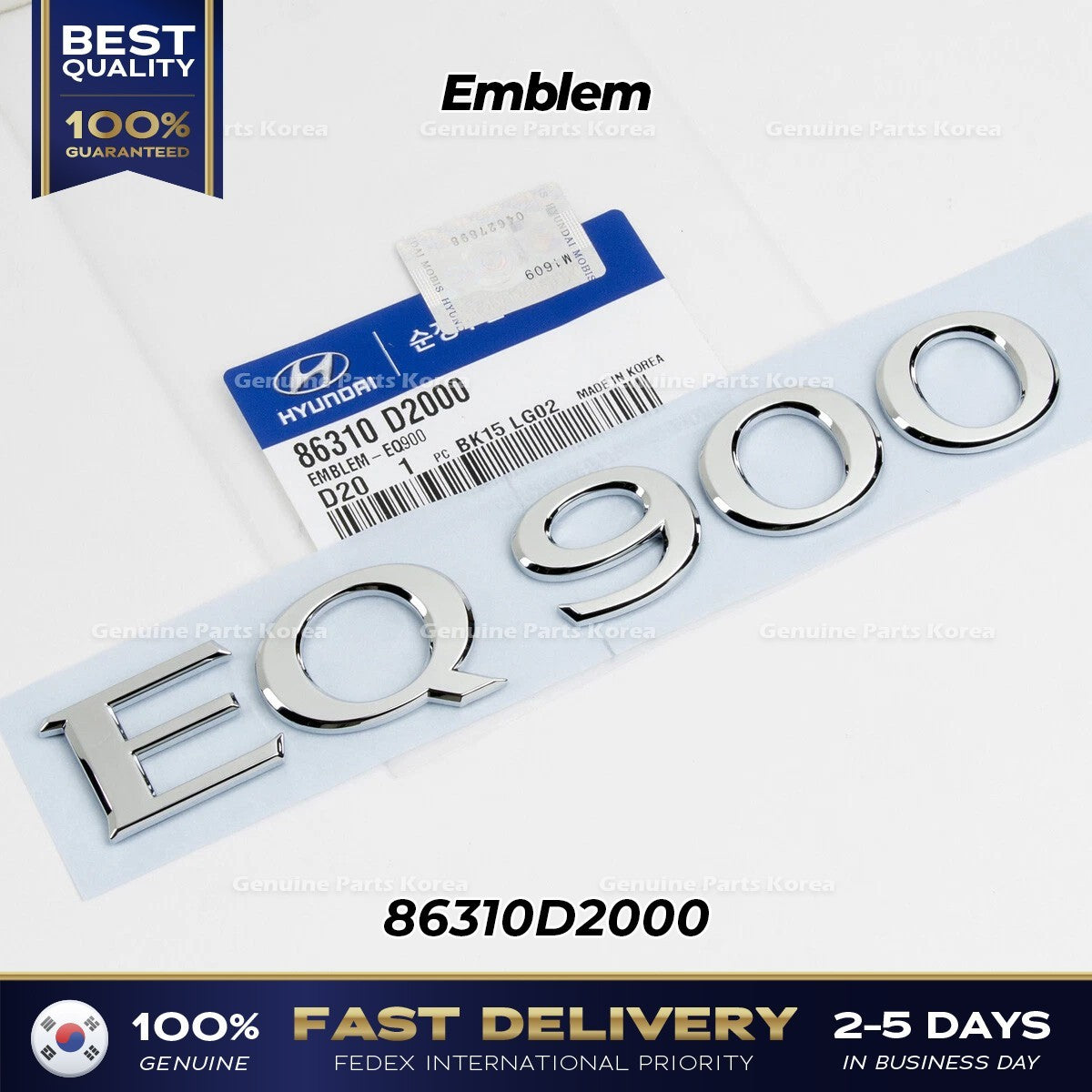 Genuine Emblem 86310D2000 for Hyundai EQ900