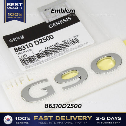 Genuine Emblem 86310D2500 for Hyundai Genesis G90