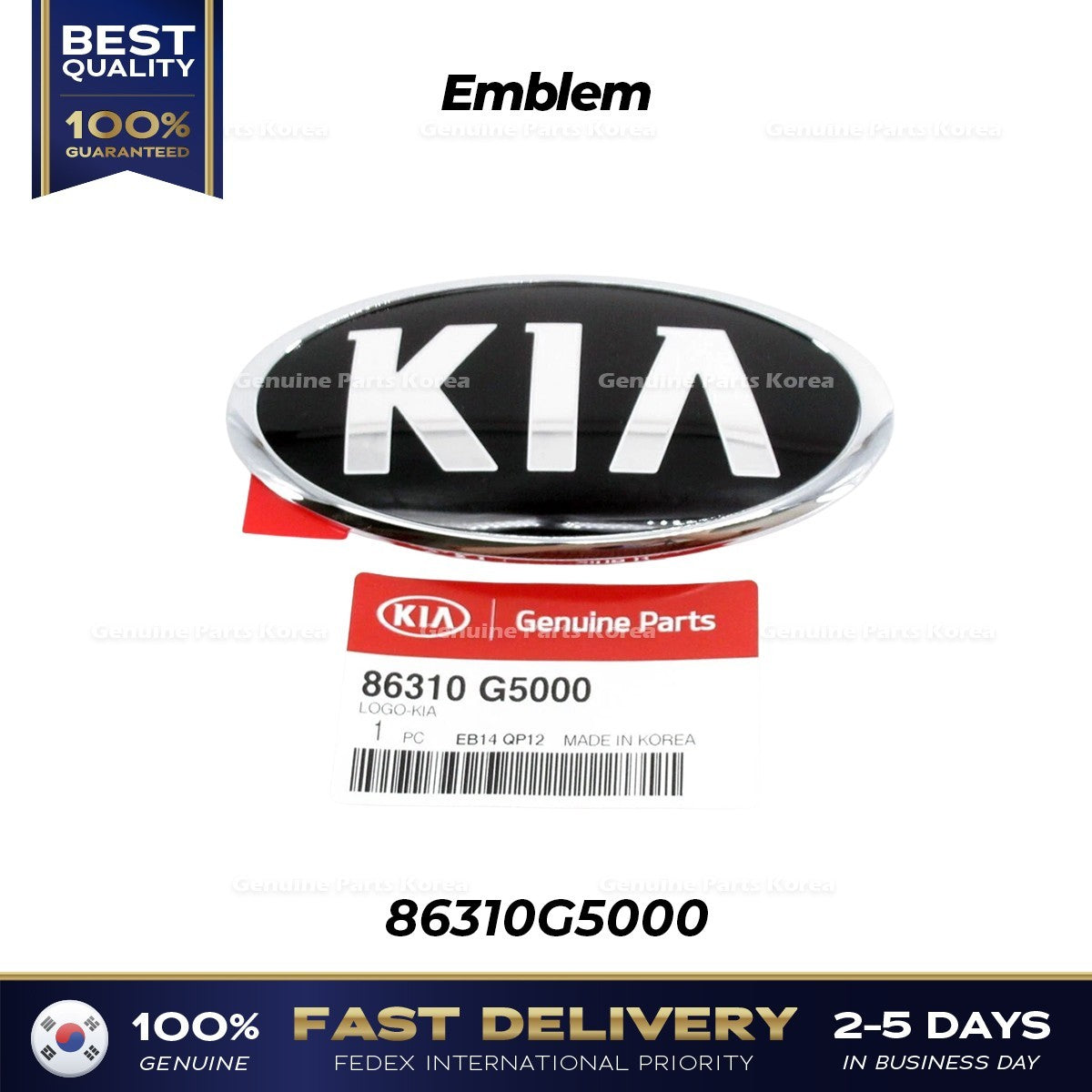 Genuine Emblem 86310G5000 for Kia Niro