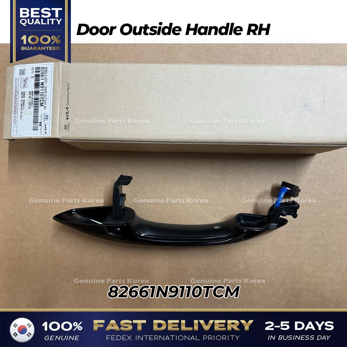 Genuine Door Outside Handle RH 82661N9110TCM for Hyundai Santa Cruz