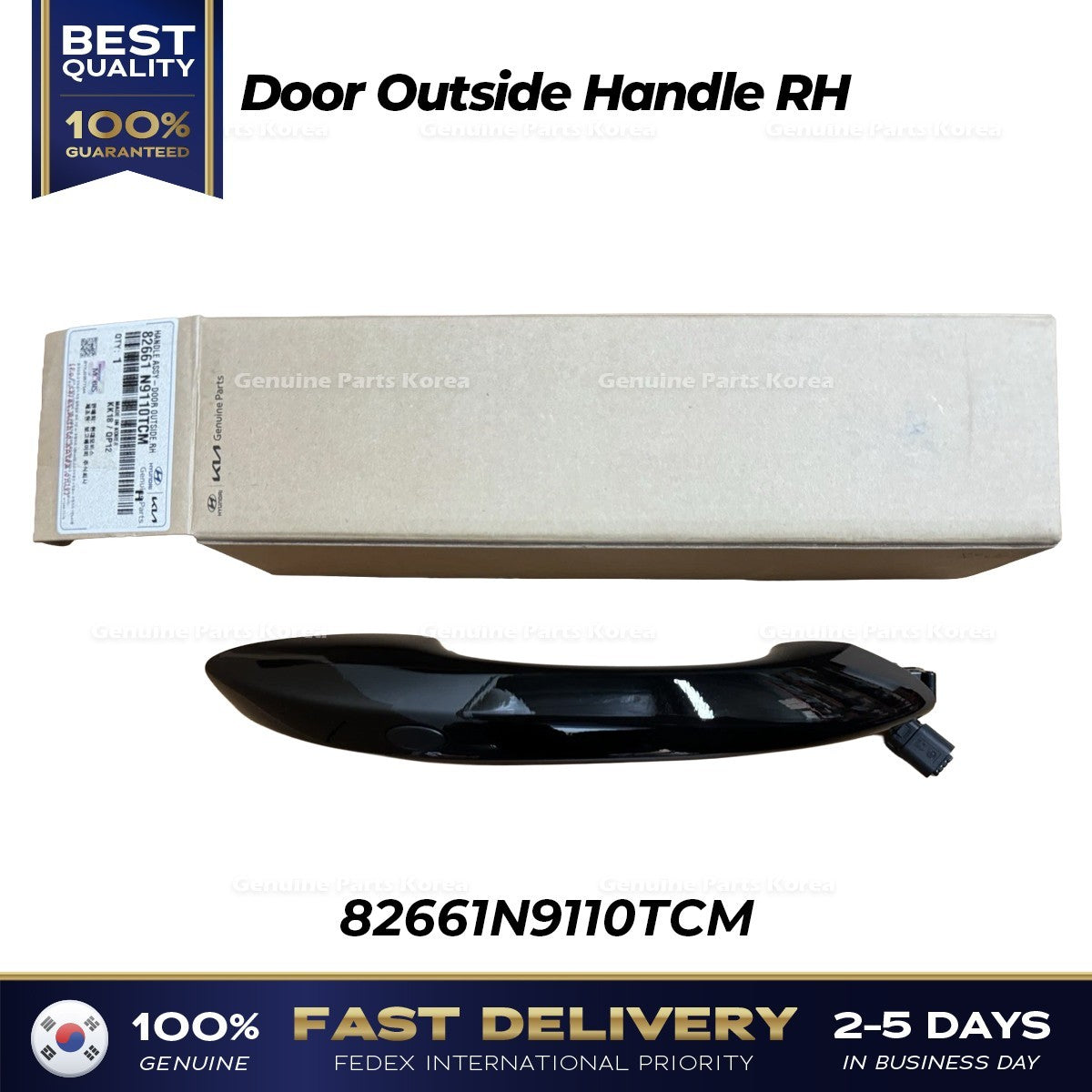 Genuine Door Outside Handle RH 82661N9110TCM for Hyundai Santa Cruz