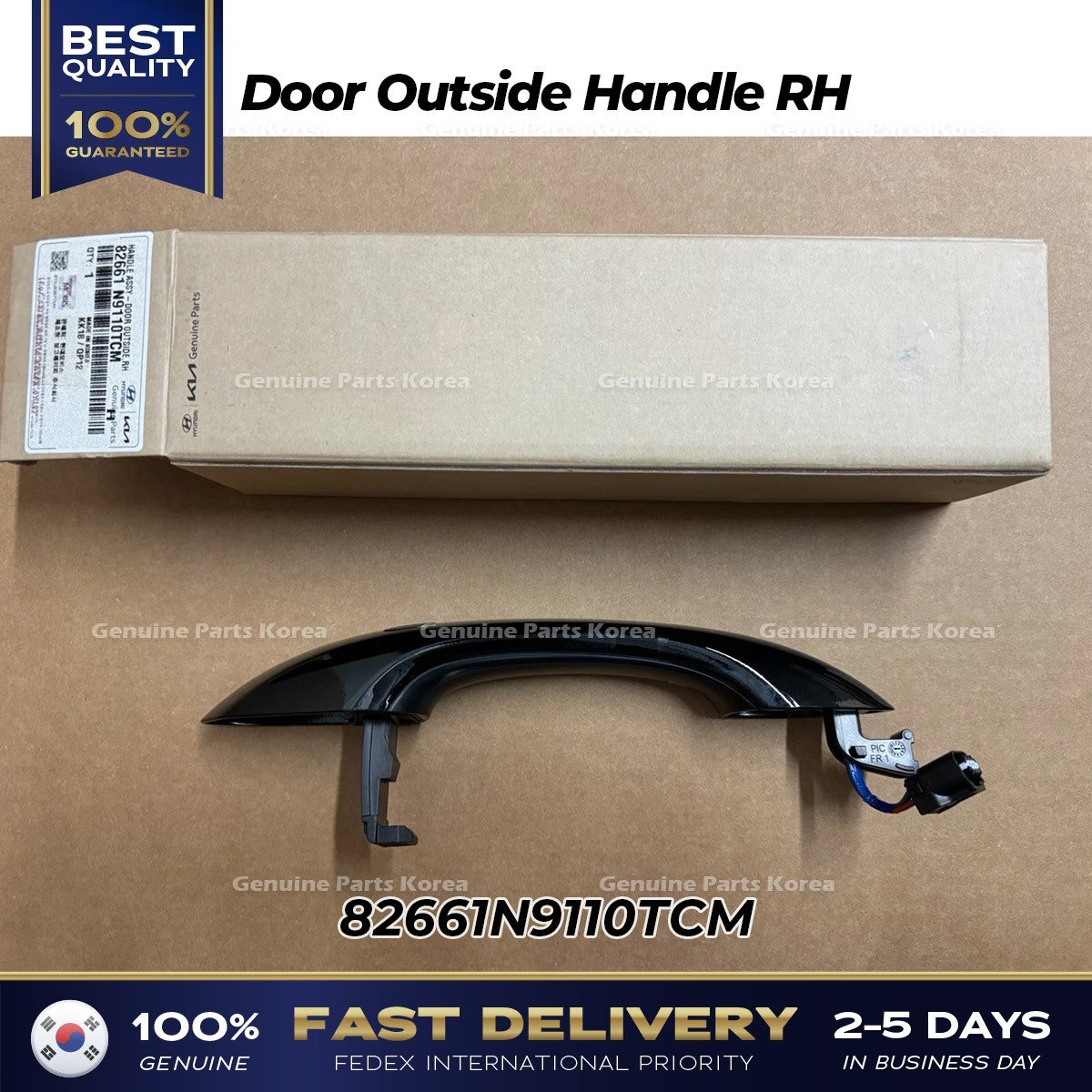 Genuine Door Outside Handle RH 82661N9110TCM for Hyundai Santa Cruz