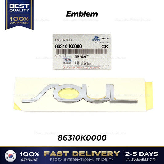 Genuine Emblem 86310K0000 for Kia Soul