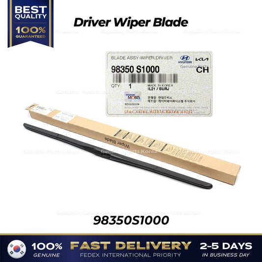 Genuine Driver Wiper Blade 98350S1000 for Hyundai Ioniq 5 Kia EV6