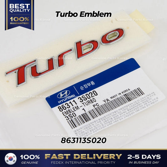Genuine Turbo Emblem 863113S020 for Hyundai Sonata