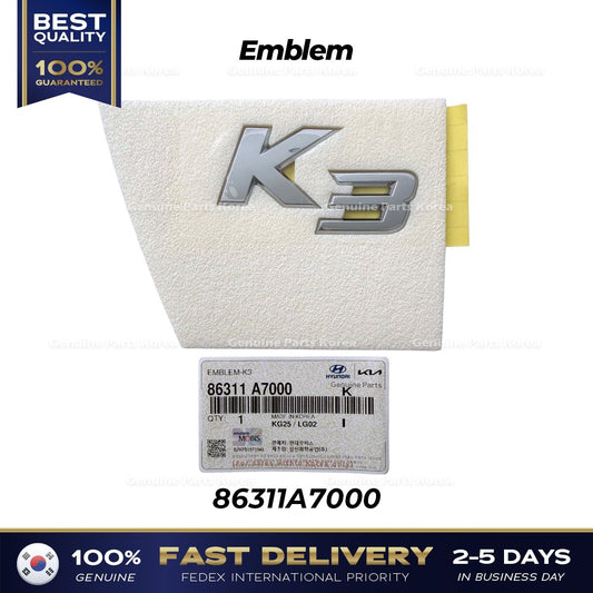 Genuine Emblem 86311A7000 for Kia K3