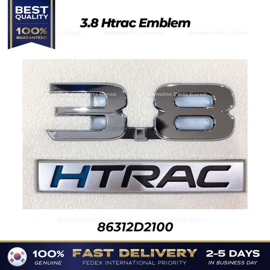 Genuine 3.8 Htrac Emblem 86312D2100 for Hyundai Genesis