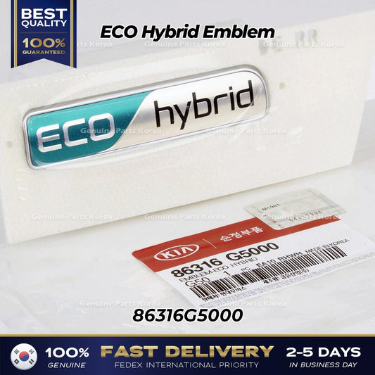 Genuine ECO Hybrid Emblem 86316G5000 for Kia Niro