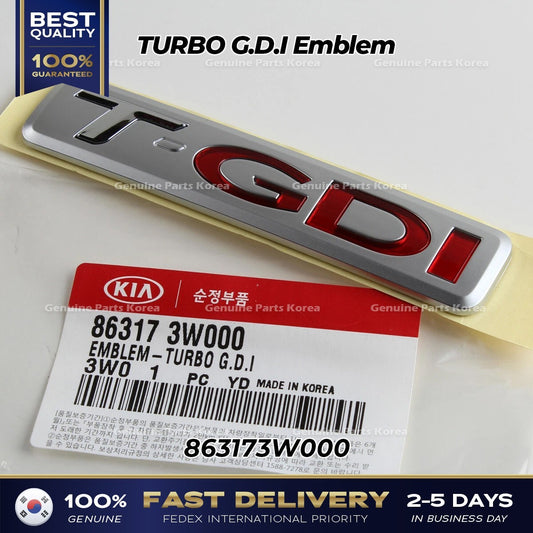 Genuine TURBO G.D.I Emblem 863173W000 for Kia Sportage