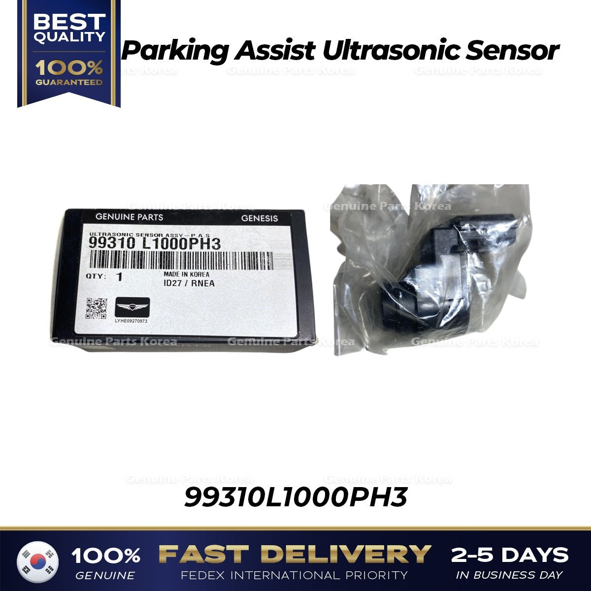 Genuine Parking Assist Ultrasonic Sensor 99310L1000PH3 for Hyundai Genesis G80