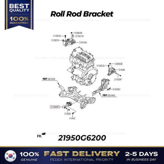 Genuine Roll Rod Bracket 21950G6200 for Kia Picanto