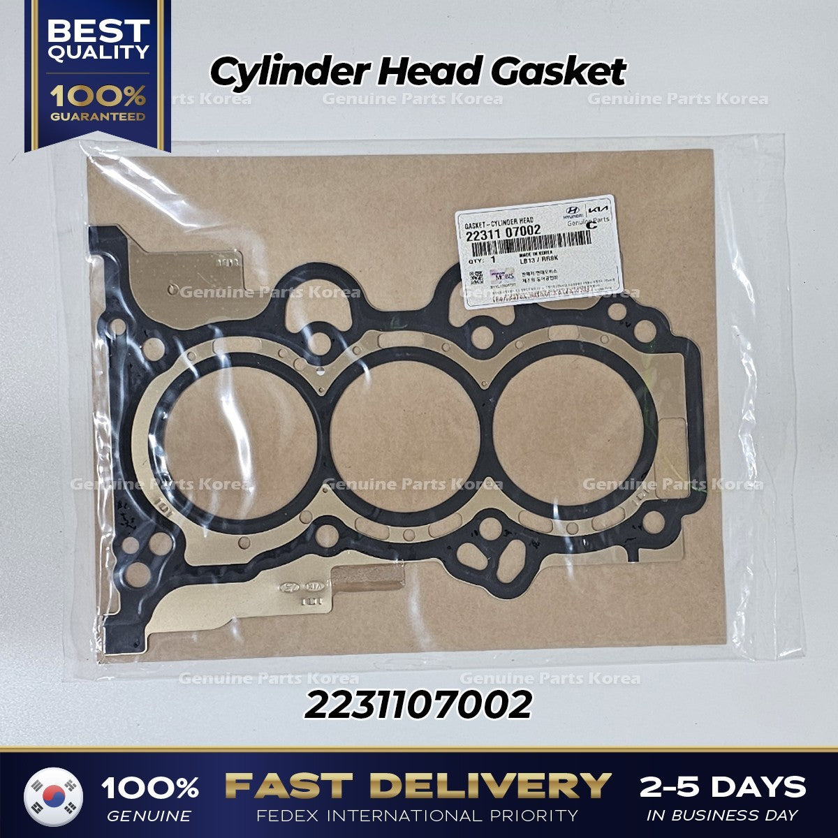 Genuine Cylinder Head Gasket 2231107002 for Kia Spectra