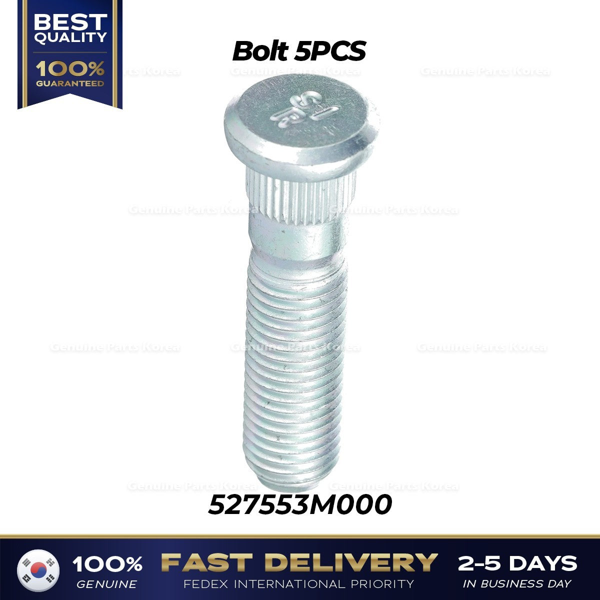 Genuine Bolt 5PCS 527553M000 for Hyundai Genesis G70 G90 Kia EV6