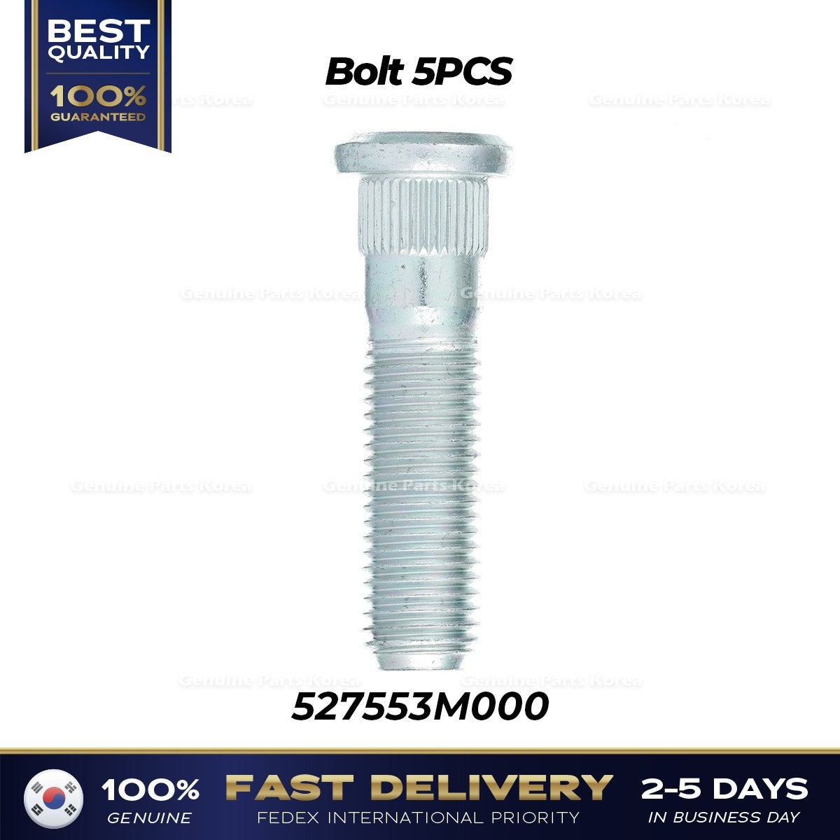 Genuine Bolt 5PCS 527553M000 for Hyundai Genesis G70 G90 Kia EV6