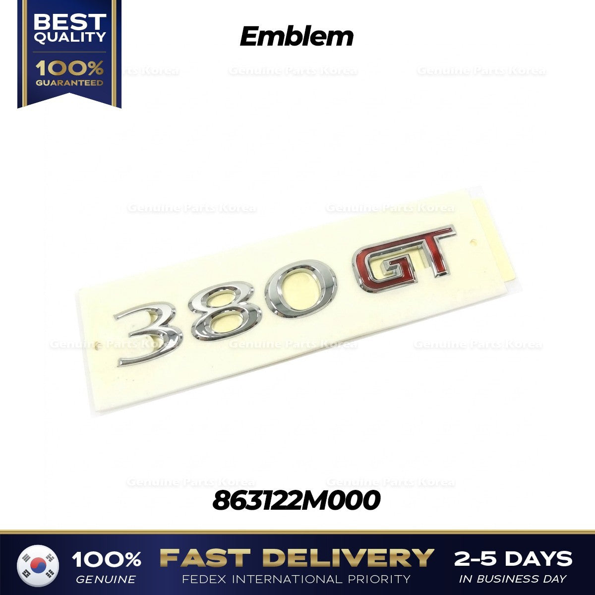Genuine Emblem 863122M000 for Hyundai Genesis