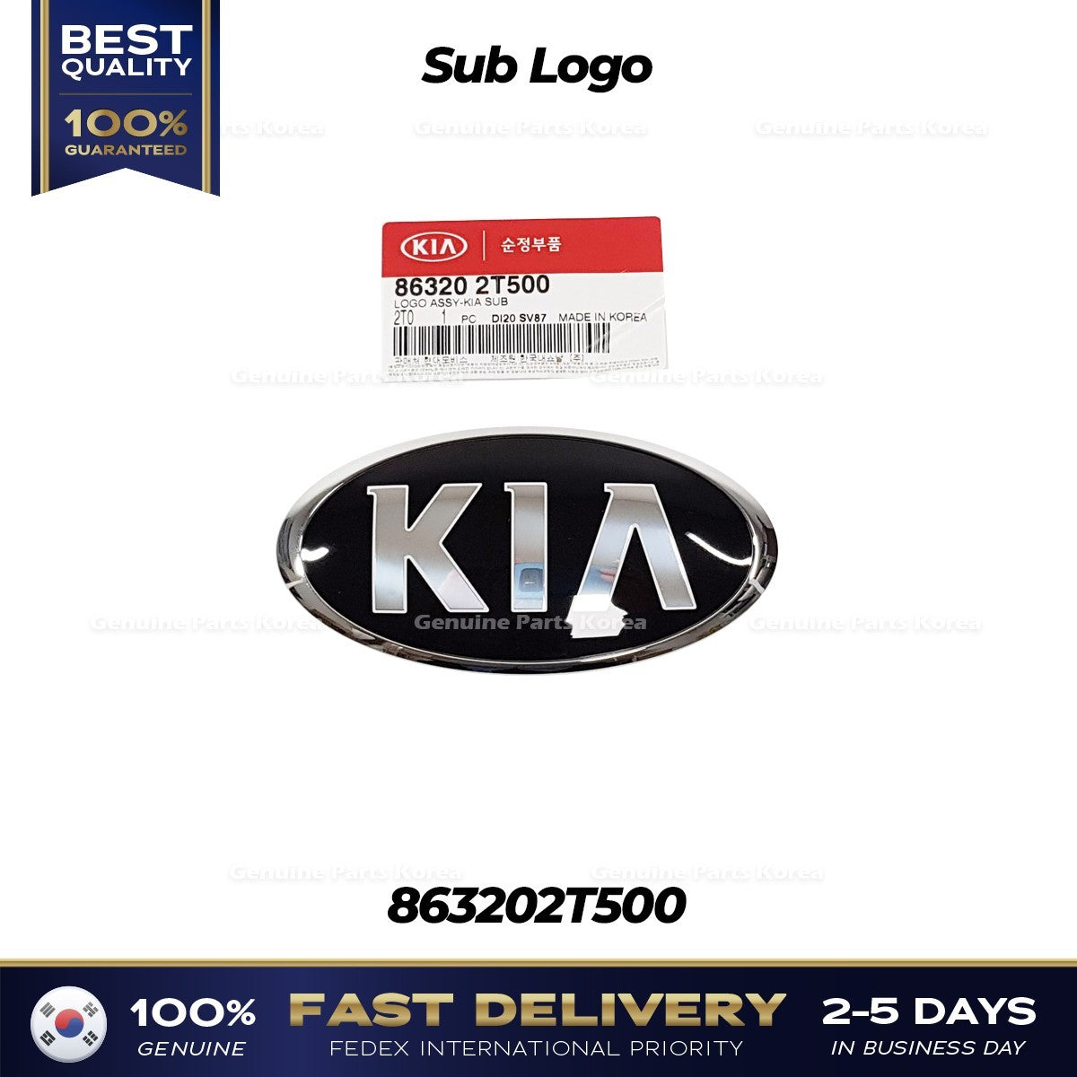 Genuine Sub Logo 863202T500 for Kia Optima