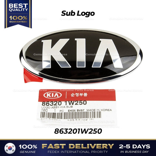 Genuine Sub Logo 863201W250 for Kia Forte Niro Seltos