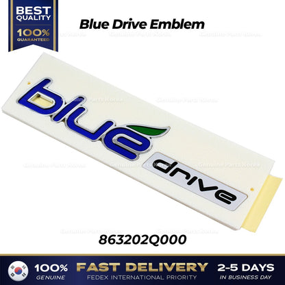 Genuine Blue Drive Emblem 863202Q000 for Hyundai Sonata Hybrid Tucson