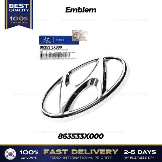 Genuine Emblem 863533X000 for Hyundai Elantra