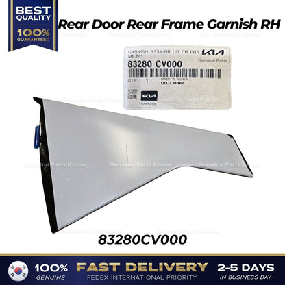 Genuine Rear Door Rear Frame Garnish RH 83280CV000 for Kia EV6