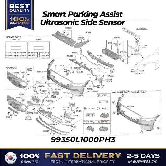 Genuine Smart Parking Assist Ultrasonic Side Sensor 99350L1000PH3 for GV70