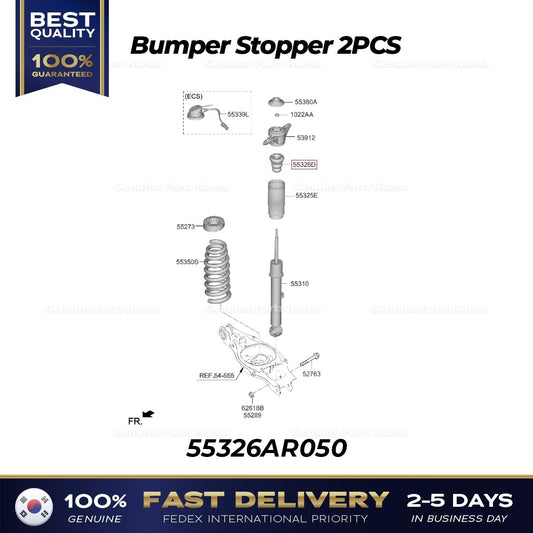 Genuine Bumper Stopper 2PCS 55326AR050 for Hyundai Genesis GV70