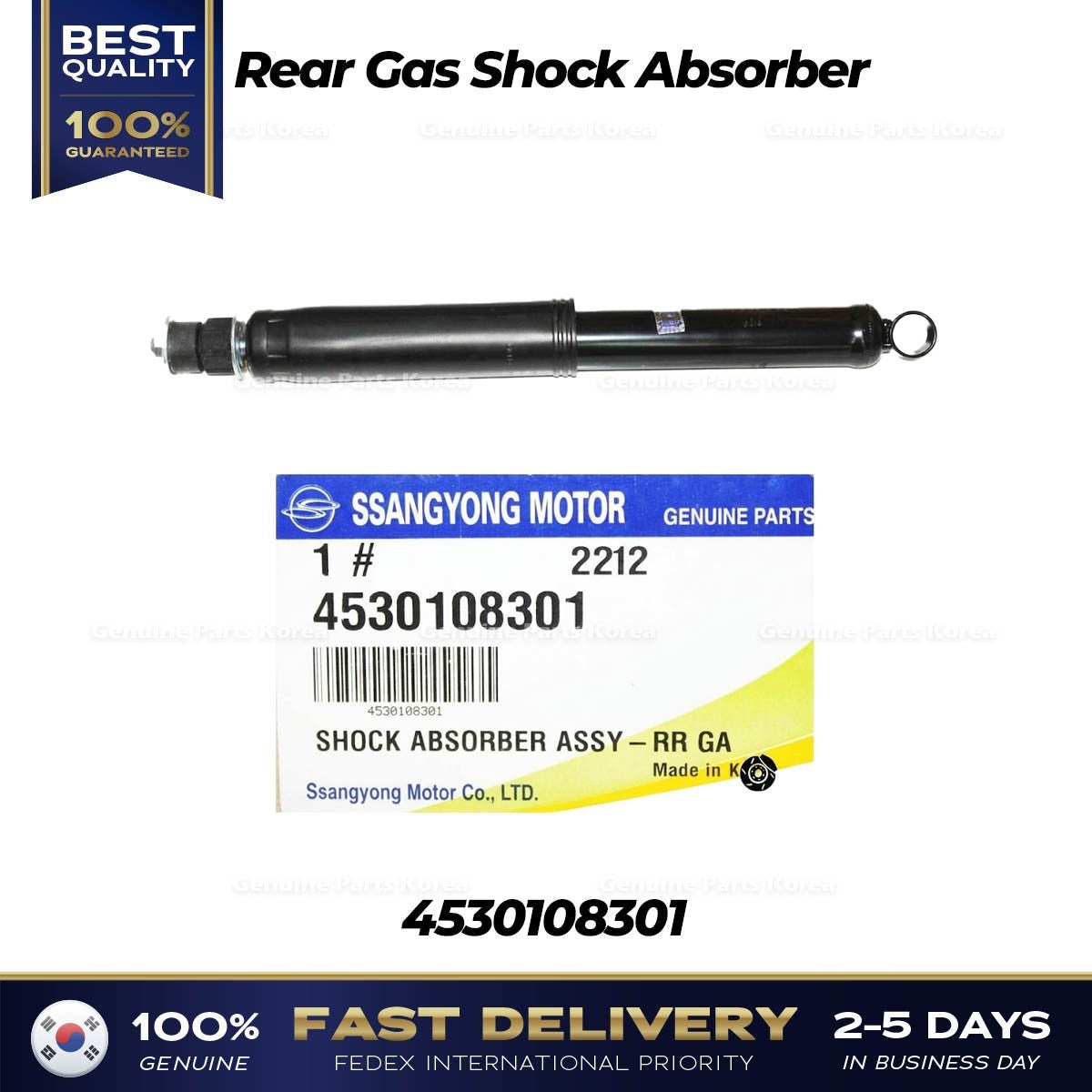 Genuine  Rear Gas Shock Absorber 4530108301 for Ssangyong Rexton