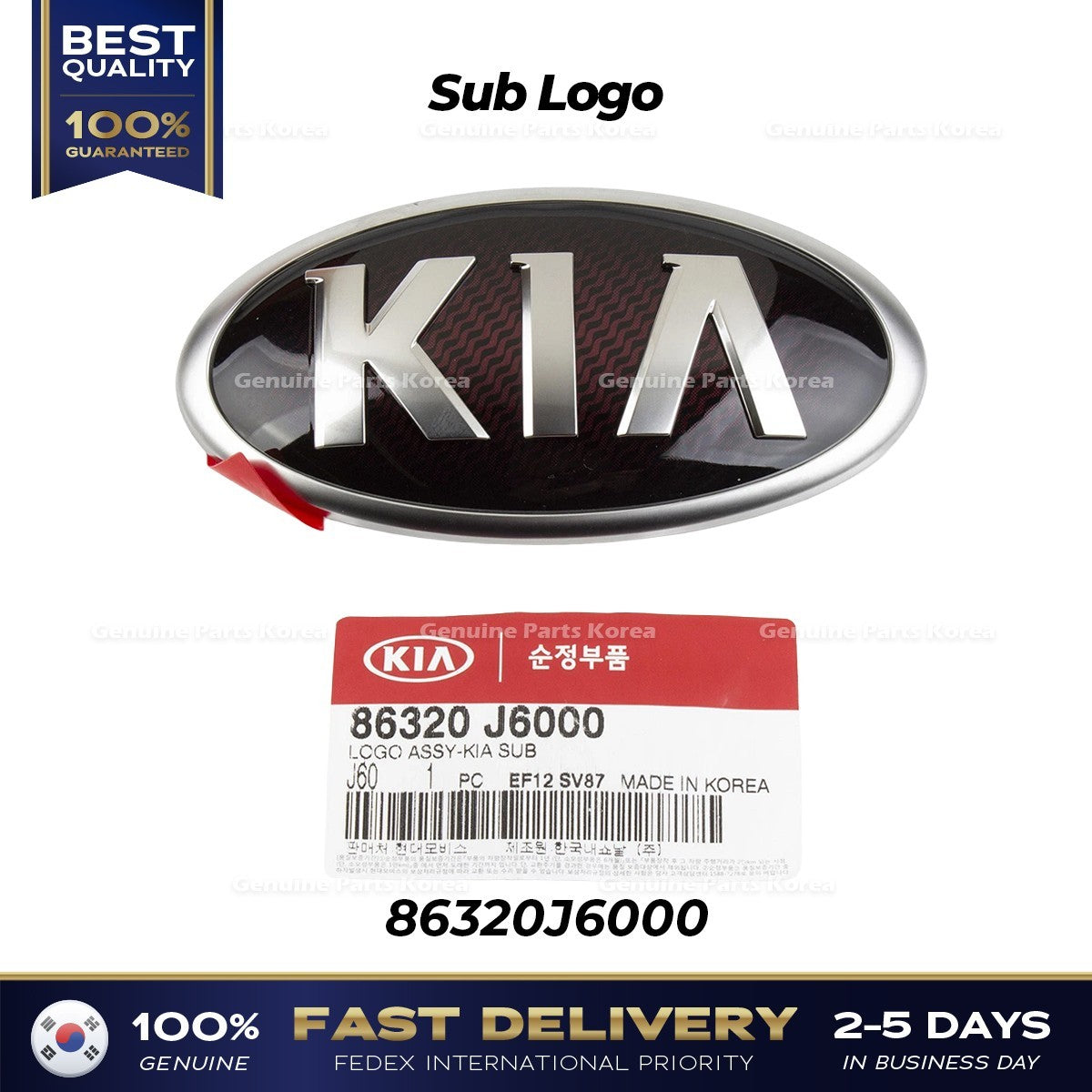 Genuine Sub Logo 86320J6000 for Kia K900