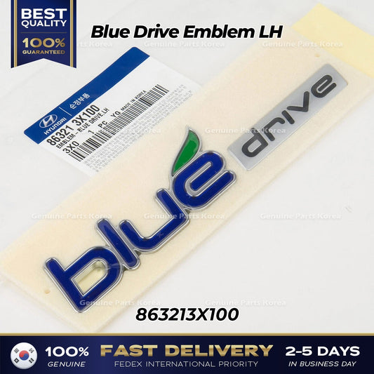 Genuine Blue Drive Emblem LH 863213X100 for Hyundai Elantra