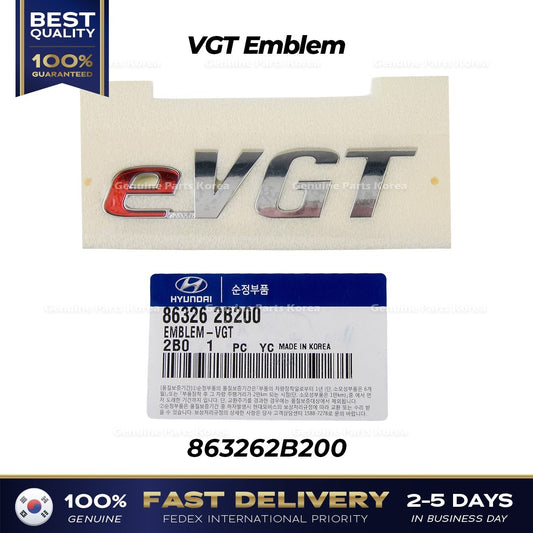Genuine VGT Emblem 863262B200 for Hyundai Santa Fe