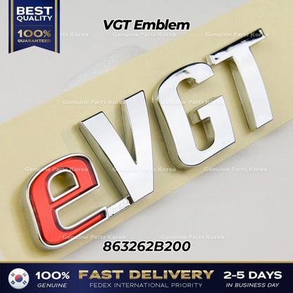 Genuine VGT Emblem 863262B200 for Hyundai Santa Fe