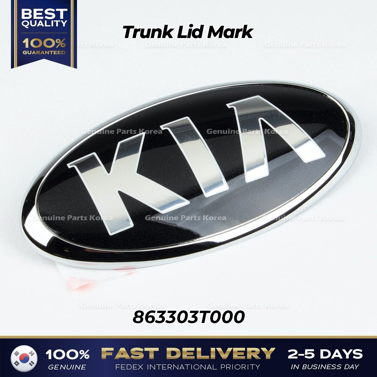 Genuine Trunk Lid Mark 863303T000 for Kia K900