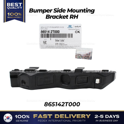 Genuine Bumper Side Mounting Bracket RH 865142T000 for Kia Optima