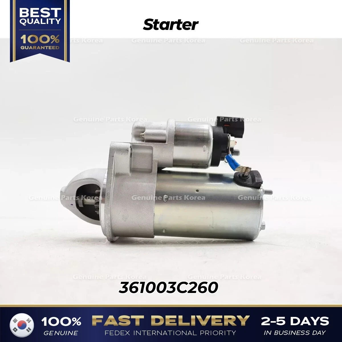 Genuine Starter 361003C260 for Hyundai Azera Santa Fe Kia Cadenza