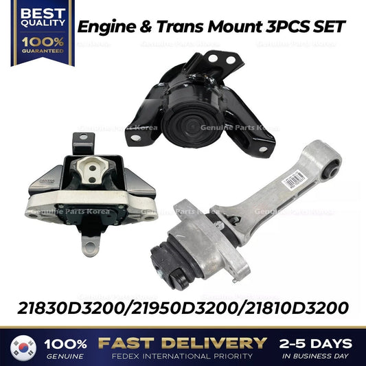 Genuine Engine & Trans Mount 3PCS SET for Hyundai Tucson 2015-2021