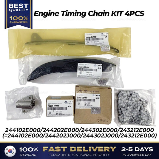 Genuine Engine Timing Chain KIT 4PCS for Hyundai Elantra Kia Soul Forte