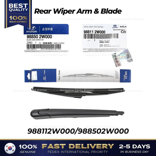 Genuine Rear Wiper Arm & Blade for Hyundai Santa Fe Sport Kia Sedona