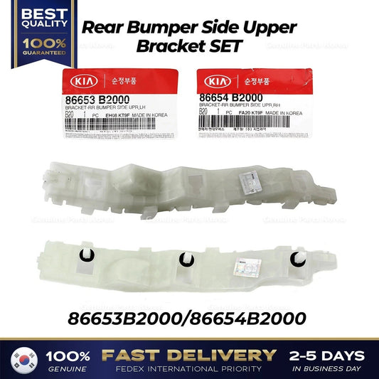 Genuine Rear Bumper Side Upper Bracket SET 86653B2000 86654B2000 for Kia Soul