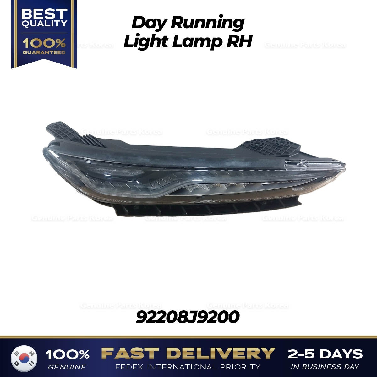 Genuine Day Running Light Lamp RH 92208J9200 for Hyundai Kona